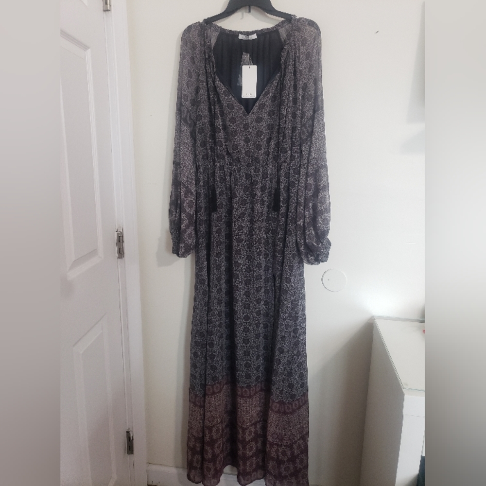 NWT Mango Floral Print boho maxi Dress